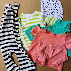 👶✨ June & January Boutique Baby Clothing Lot – 6 Pieces – Size 0–6 Months ✨👶